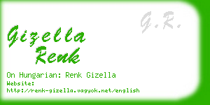 gizella renk business card